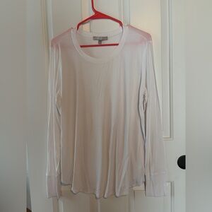 Athleta Black Cloudlight Ribbed Long Sleeve Top Size Large